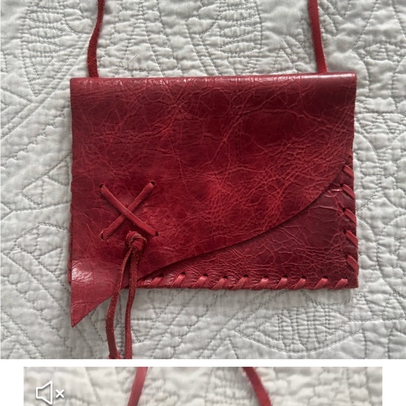 Red Leather Crossbody Bag bundle with Free Crumpler bag . - Picture 13 of 16